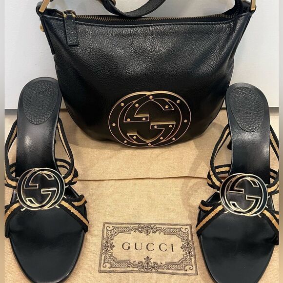 Gucci GG Blondie Mini Leather Bag and Heels Bundle - Picture 3 of 15